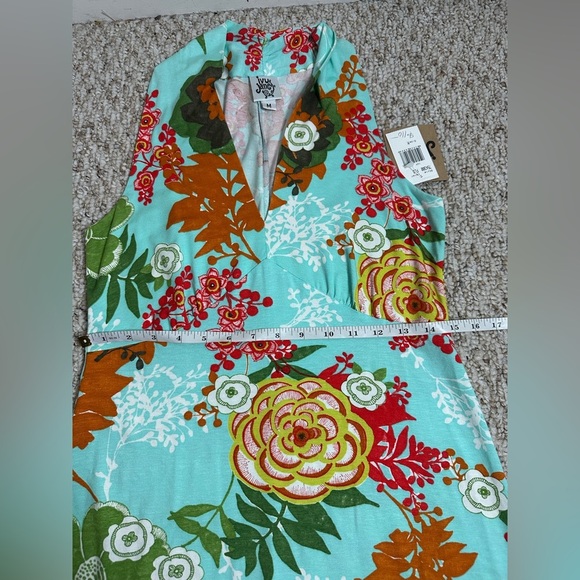 Ivy Jane Vibrant Floral Halter Dress size M new with tag - Picture 8 of 9